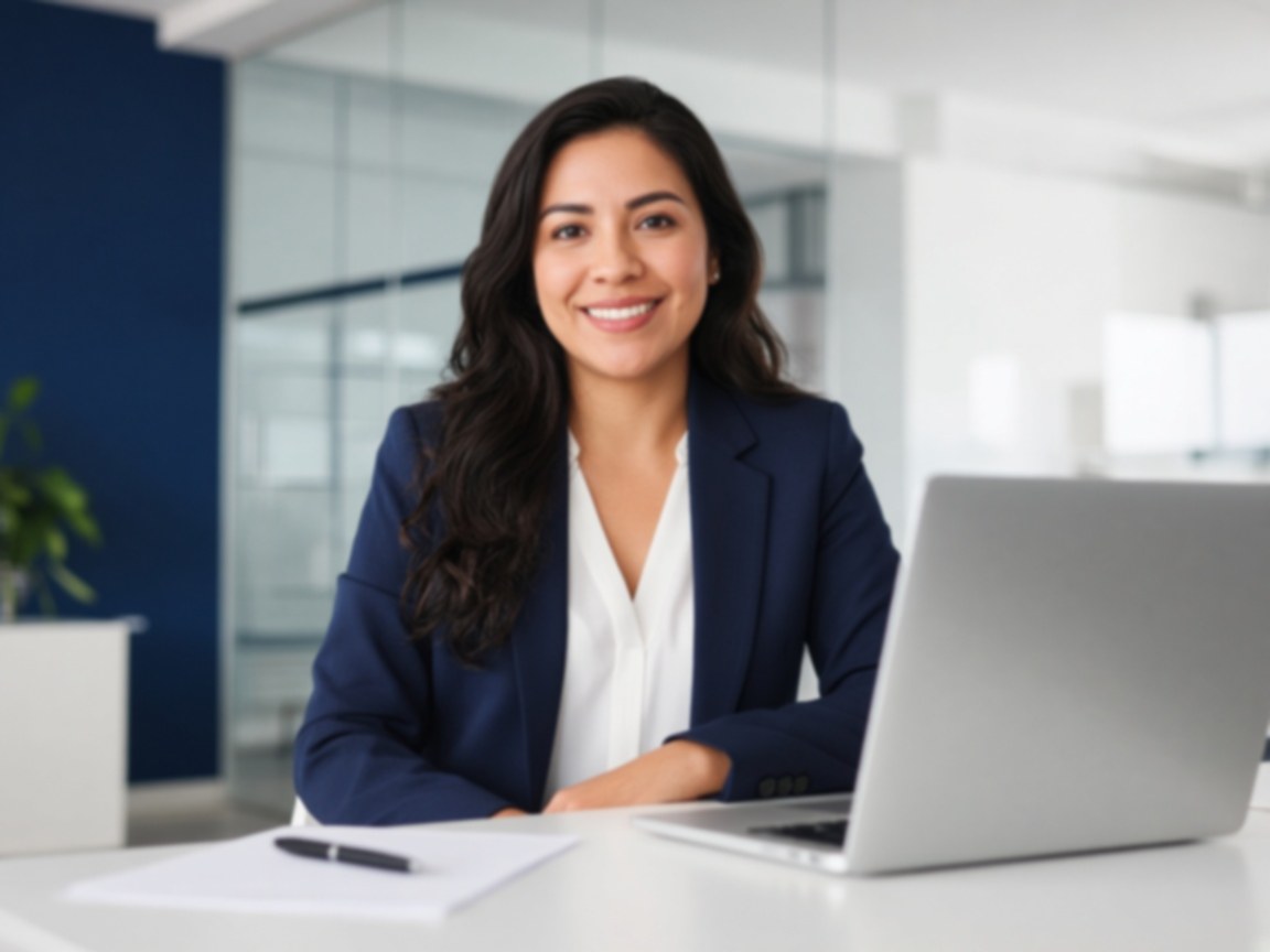 Profesional de agente registrado revisando documentos comerciales
