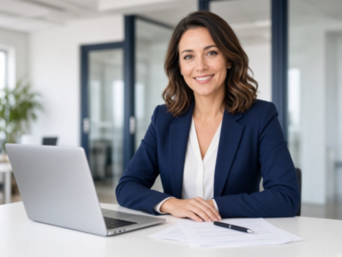 Registered agent professional reviewing business documents